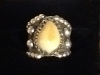 elk ivory sterling silver ring