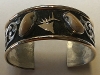 elk ivory sterling silver bracelet